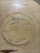 Rectangular handled basket, Munising wooden bowl with handle and buckeye trivet