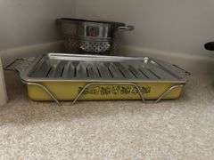 NEW Spartan copper ware skillet w/ lid, aluminum roasting pan w rack & rest, stockpot and steam basket