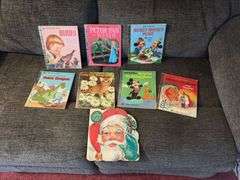 7 Little Golden Books and The Santa Claus Book