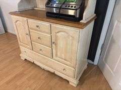 Two section rustic style China cupboard 43 x 18 x 75
