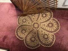 42” bamboo fan and 36” flower