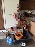 Yard cart, plant shelf, windshield washer fluid, yard decor, etc