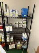 Metal shelving unit 24D x 36L x 72H NO CONTENTS