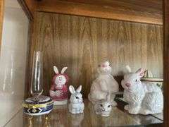 Juicer, HP china, china wash pitcher, wheel etched pitcher etc... All on TOP shelf