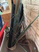 Garden fencing, totes, screen, a reindeer and more