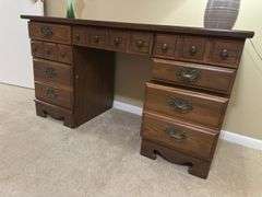 Desk and chair 24D x 54L x 30H