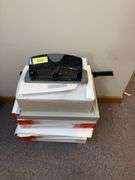 Swingline 3 hole punch, paper cutter, business paper, 11x17 copy paper