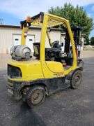 Hyster 50 Fortis model H50FT serial number L177V11481K, LP forklift, triple mast, side shift 9000 hrs, 42" forks. WIRE TRANSFER REQUIRED **We reserve use until loading is complete, possibly next day pick up. Please contact Auction Co after the close of auction to coordinate pick up**