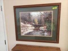 Creek and bridge print 35 x 29 by Potoscluiik