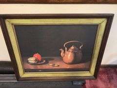 Wood candle stands, mini oil can, picture, pencil sharpener etc...