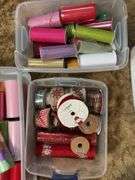 Three totes ribbon