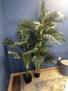 Two approx 5’ artificial plants