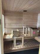 72x72x80 finnleo traditional? spa with optional Bluetooth These are untested floor model spas, sold AS IS
