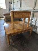 Coffee table 37 x 37 and end table 22 x 26 set