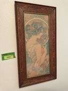 Antique 14 x 26 quartersawn oak frame