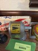 Wood candle stands, mini oil can, picture, pencil sharpener etc...