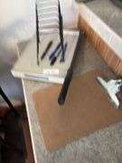 Paper cutter, letter file folder holder