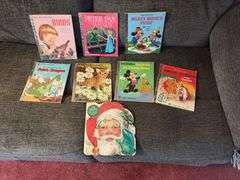 7 Little Golden Books and The Santa Claus Book