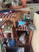 Yard cart, plant shelf, windshield washer fluid, yard decor, etc