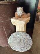 Yard decor, tomato cage, 5 gallon buckets, tree guards, trash can