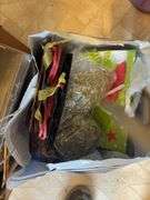 Greeting cards (new), gifts bags, lots of clothing boxes (many new)