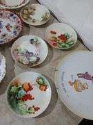 Hand painted plates including Landenbergers w/ COA