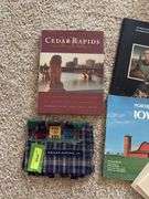 Iowa books and CR decorative towel