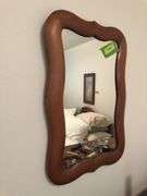 Antique walnut wall mirror 16 x 24