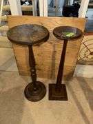 2 plant stands 9" & 12"