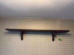 56” long x 10” deep wall shelf