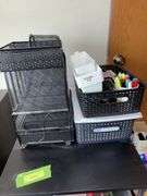Small rolling stand and LOTS of office supplies