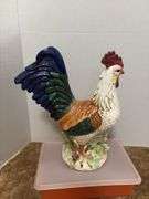 Tupperware craft container and ceramic rooster