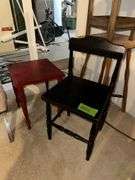 Tables, chair and short stool