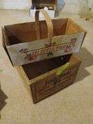 Nice old Jack Spratt apricot box and berry tote