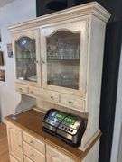 Two section rustic style China cupboard 43 x 18 x 75