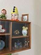 Small shadow box and knick knacks 7.5 x 14.5