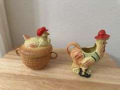 Regal China Old MacDonald cream and sugar set