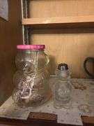 Various stemware, decor, vases, etc “C” cupboards