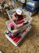Three totes ribbon