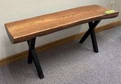 12D x 42L x 19H log style bench