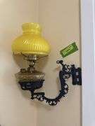 Bracket lamp and cast iron wall bracket