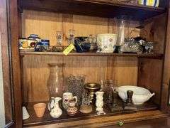 Variety of glass, pottery etc...