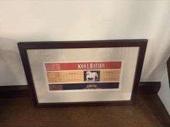 Ken-L-Ration Dog food can label framed and matted
