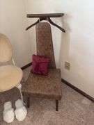 Two dining chairs, vanity chair, butlers chair and your girlfriend’s slippers