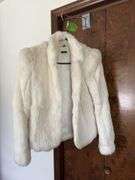 Ladies size small white rabbit jacket