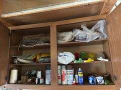 Weed killers, pruners, miracle grow, cordless drills, etc
