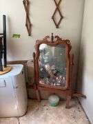 Westinghouse roaster stand, stool, card table, dresser mirror, etc