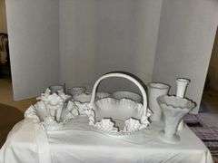 Variety of milk glass