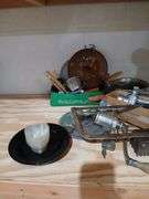 Kitchen tools and gadgets, blue swirl ladle etc...