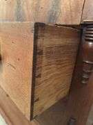 Antique walnut dresser 18D x 41L x 38H NO CONTENTS